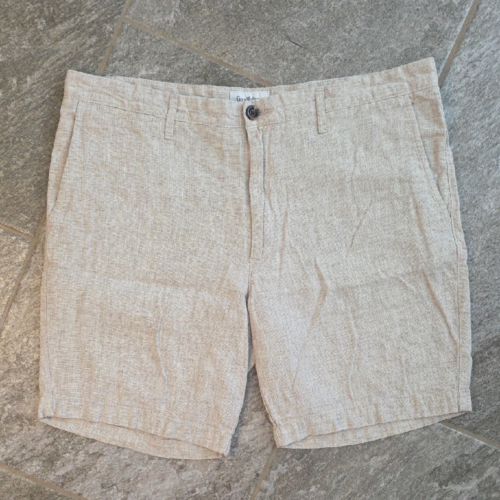 Goodfellow & Co Waist 38 Tan Linden Short 9" Inseam